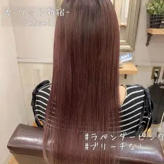 ロング カラー パーマ ヘアアレンジ メンズ キッズ ネイル マツエク・マツパ 新宿駅近♡友達とOK 🦋W -ワット -のヘアスタイル