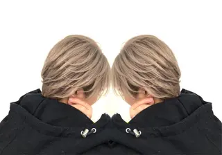 ショート カラー ヘアアレンジ アンドウ ユウ/ レイヤーカット/韓国のヘアスタイル