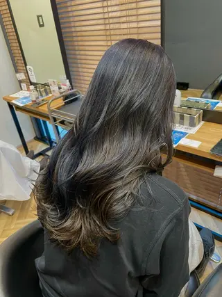 ロング 鎌取/透明感カラー /ボブ/顔まわりのヘアスタイル