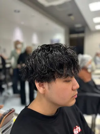 ショート パーマ メンズ メンズ特化韓国風 パーマスタイル/りんのヘアスタイル