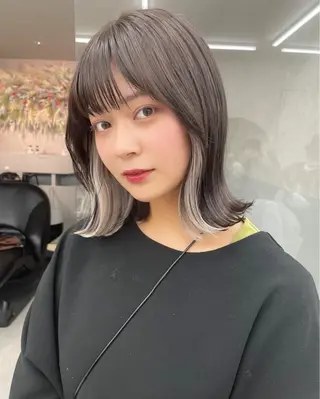 カラー shion 透明感カラーのヘアスタイル