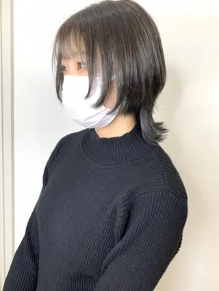 ミディアム カラー 🫧ウルフカット/ 畑中結衣🫧のヘアスタイル