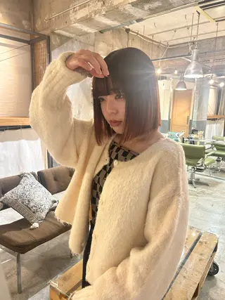 ミディアム カラー ショートカット募集中 /NAGISAのヘアスタイル