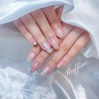 ネイル RAFFINE 月🦋🩵のネイルデザイン