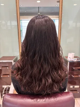 セミロング コテ巻き風パーマ🫧 麻尋のヘアスタイル
