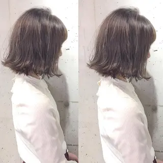 ショート カラー パーマ ヘアアレンジ メンズ キッズ ネイル マツエク・マツパ 韓国風×透明感カラー 髪質改善オタベシンヤのヘアスタイル