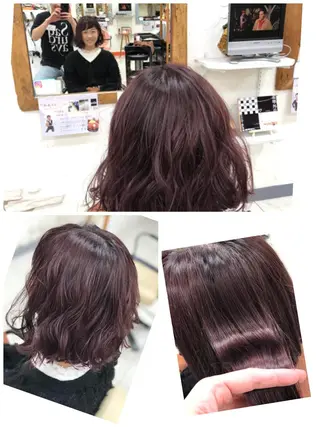 ミディアム カラー 山内 聡史のヘアスタイル