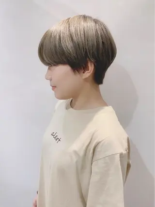 ショート カラー ヘアアレンジ As hair所属・柔らか垢抜けｶﾗｰと ｶｯﾄ🫧ASUKAのヘアスタイル