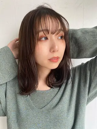 ミディアム 🍃透明感スタイル ｙｕ-ｋａ🍃のヘアスタイル