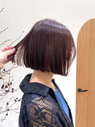 ミディアム カラー ヘアアレンジ ハル🌸柔色/ ブリーチなし/艶髪のヘアスタイル