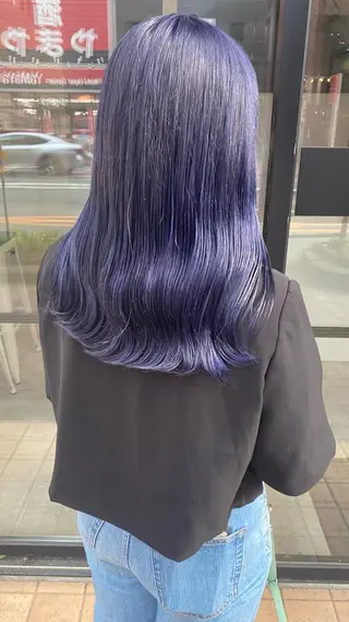 セミロング カラー RURI韓国ボブ 🇰🇷タッセルボブのヘアスタイル