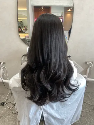 ロング 新宿/韓国ヘア 中明度カラー/かやのヘアスタイル