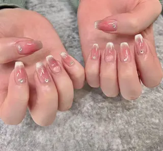 セミロング ネイル マツエク・マツパ REVIA_nail maiのネイルデザイン