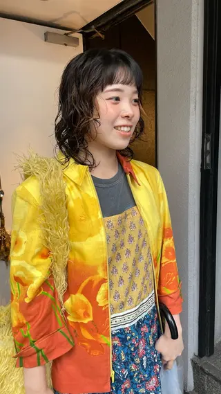 ミディアム パーマ 原宿/ケパーマ 🧺ユウマのヘアスタイル
