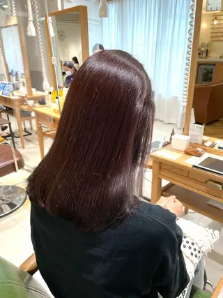 ミディアム カラー eins.hair所属・過去一の柔髪ヘア 🌿einshairのヘアスタイル