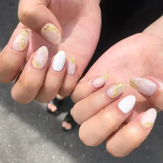 ロング カラー ヘアアレンジ キッズ ネイル マツエク・マツパ 福田 加奈のネイルデザイン