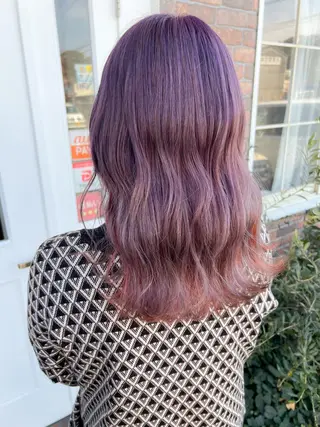 セミロング カラー YURAGI🤍 SAEのヘアスタイル