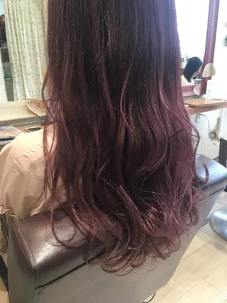 ロング カラー nakahara madokaのヘアスタイル