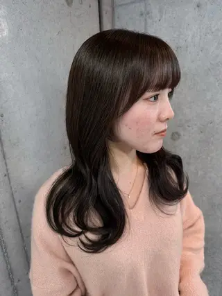 ロング カラー 女性に人気♪ はやしほのかのヘアスタイル