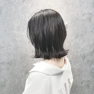 ミディアム 所渉/韓国レイヤー /ウルフカットのヘアスタイル