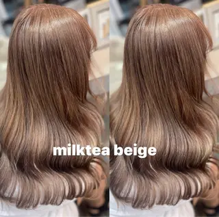 セミロング 🦋ami/浦和 ブリーチカラー🦋のヘアスタイル