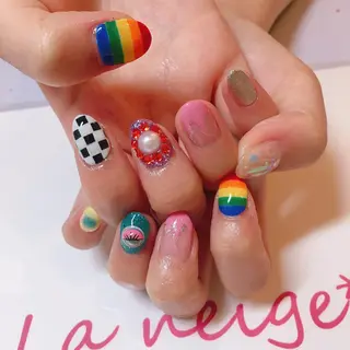 ネイル La neige* yuki 🥯🍑のネイルデザイン