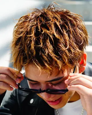 パーマ メンズ メンズブリーチカラー /パーマ ごーた立川のヘアスタイル