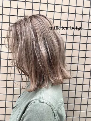 ミディアム カラー Zina 藤崎店所属・zina藤崎📛 井上美乃里のヘアスタイル