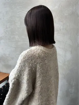 ミディアム カラー 渋谷/レイヤーボブ・ 透明感カラーしょうごのヘアスタイル