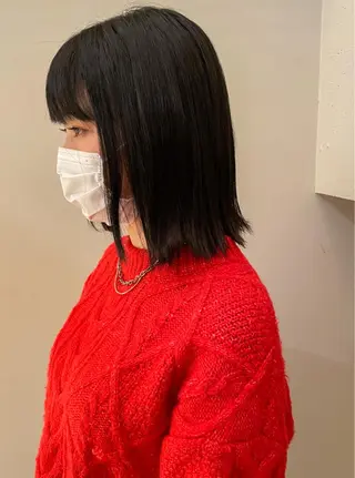 ショート カラー ボブ ブリーチ/miinaのヘアスタイル