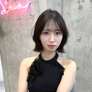 ミディアム カラー 新宿/髪質改善/ボブ 韓国レイヤー大重聖斗のヘアスタイル