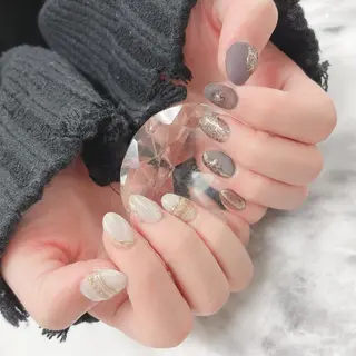 ミディアム ネイル 💎ビューティサロン 湘南　RIRAN💎のネイルデザイン