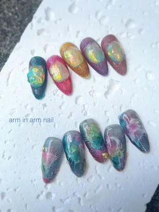 ネイル arm in arm ︎✿Yamamotoのマツエク・マツパデザイン