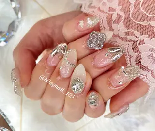 ネイル 23時まで❤︎韓国、 ワンホンネイルのネイルデザイン