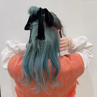 セミロング MiRI💜地毛級 エクステ✖似合わせ技のヘアスタイル