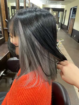 セミロング 野地 渚のヘアスタイル