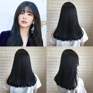 ロング カラー ヘアアレンジ knock【ノック】所属・烏丸韓国ヘア🇰🇷 ayaka🎀のヘアスタイル