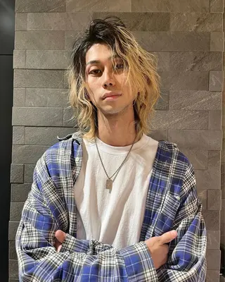 セミロング カラー メンズ P.S  gemmie所属・Tetta 🤙のヘアスタイル