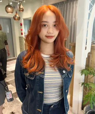 ロング 似合わせカラーの神 ダブルカラー/森栄範のヘアスタイル