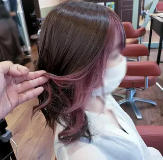 カラー R hair🧡 伊藤美和🤎のヘアスタイル