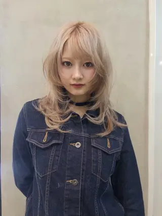 セミロング カラー ヘアアレンジ ニュアンスカラー🧶 nanacoのヘアスタイル