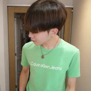 カラー ヘアアレンジ メンズ 透け感ベージュ🤎 韓国ヘアtakutoのヘアスタイル