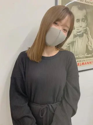 セミロング 韓国風/髪質改善 赤み消し✨junkiのヘアスタイル