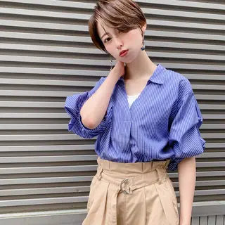 ショート calna by  elmo所属・ショート特化美容師 大阪京橋　大本　渉のヘアスタイル