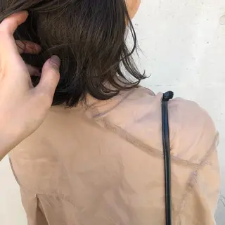 ミディアム カラー ヘアアレンジ 酸性縮毛矯正🧴韓国 レイヤー/髪質改善のヘアスタイル