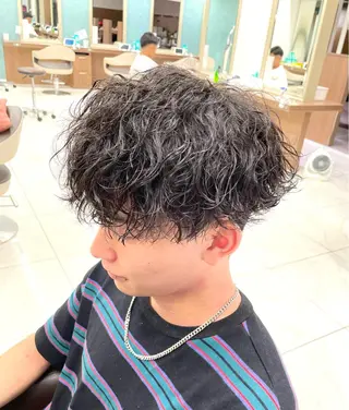ショート パーマ メンズ 【メンズ特化】 池田大成✂︎のヘアスタイル