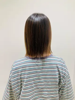 ミディアム 折本 沙織のヘアスタイル