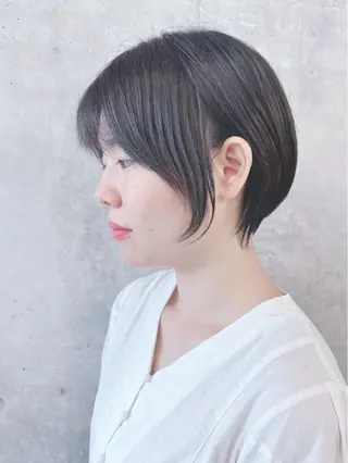 ショート 小顔ボブ/お悩み解決 /ボブパーマ/とういのヘアスタイル