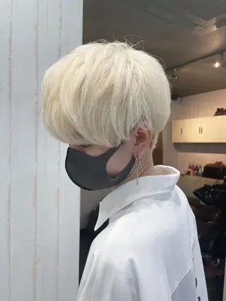 ショート カラー メンズ 深夜帯！説明文必読 Oahu iwataのヘアスタイル