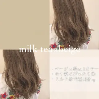 セミロング カラー レイヤー/艶髪 🇰🇷Ryotaのヘアスタイル